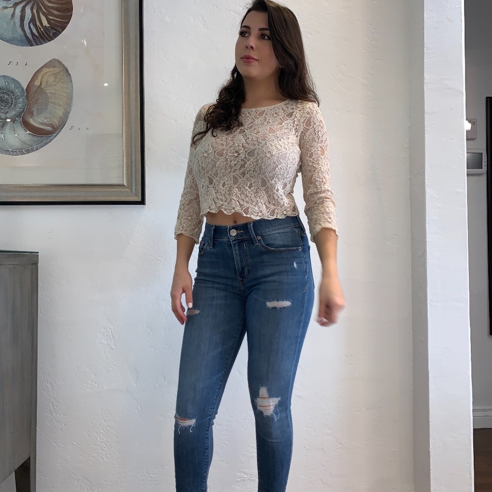 Lace HnM Long Sleeve Blouse